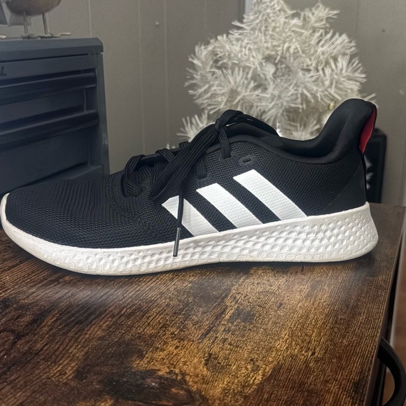 Adidas Black and White Athletic Shoes - Picture 2 of 5